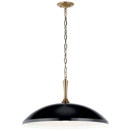 Delarosa One Light Pendant Black
