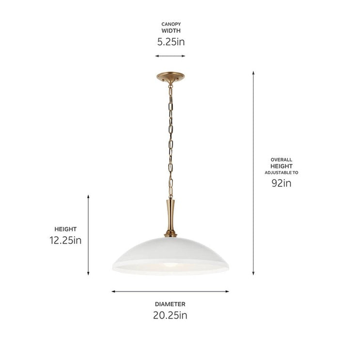 Delarosa One Light Pendant-Pendants-Kichler-Lighting Design Store