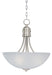 Maxim - 10044FTSN - Three Light Pendant - Logan - Satin Nickel