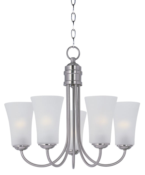Maxim - 10045FTSN - Five Light Chandelier - Logan - Satin Nickel