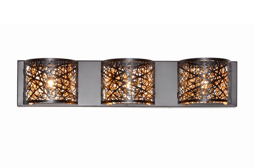 Inca Three Light Bath Vanity Bronze