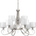 Progress Lighting - P4697-09 - Nine Light Chandelier - Invite - Brushed Nickel