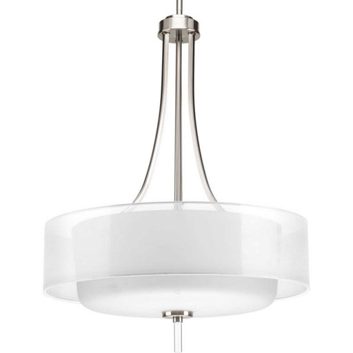 Invite Four Light Pendant Brushed Nickel