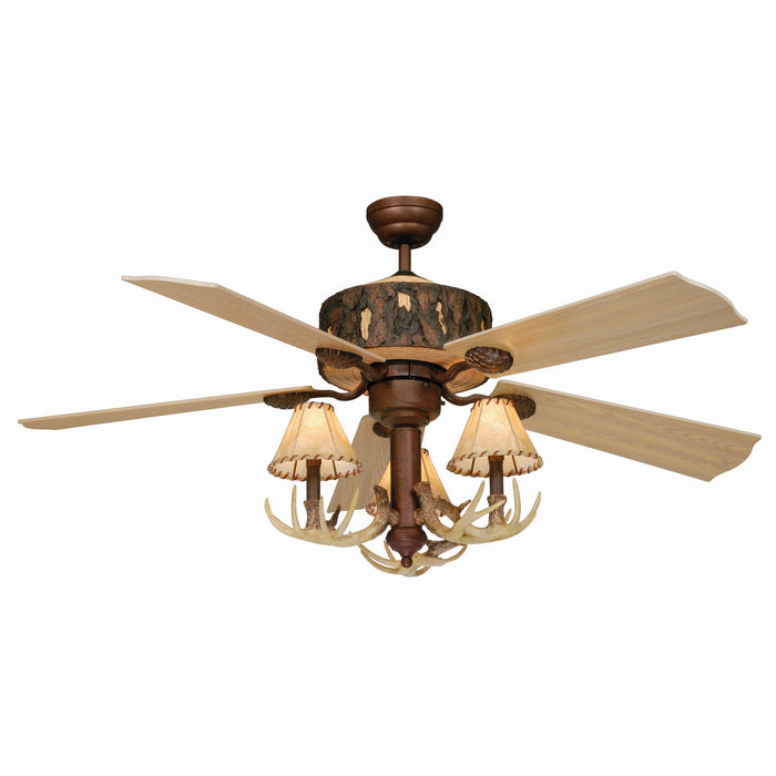 Vaxcel - FN52265WP - 52 Inch Ceiling Fan - Log Cabin - Weathered Patina