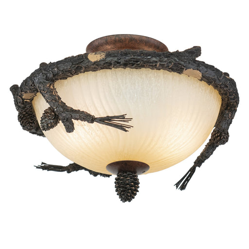 Fan Light Kit LED Fan Light Kit or Semi Flush Ceiling Light Weathered Patina