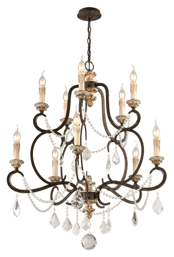 Bordeaux Ten Light Chandelier