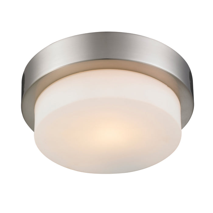 Golden - 1270-09 PW - One Light Flush Mount - Morgon - Pewter