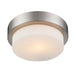 Golden - 1270-09 PW - One Light Flush Mount - Morgon - Pewter