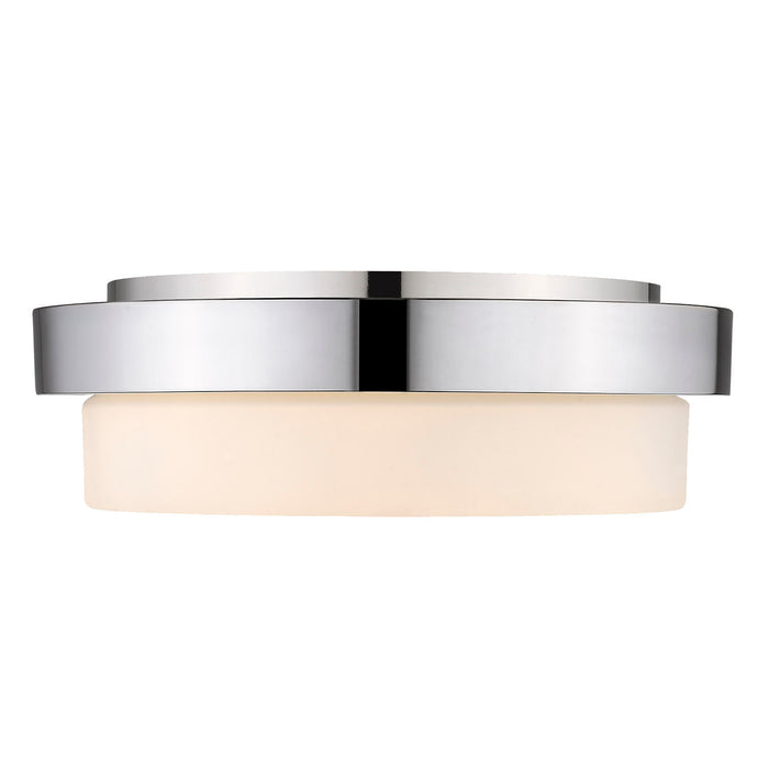 Golden - 1270-13 CH - Two Light Flush Mount - Morgon - Chrome