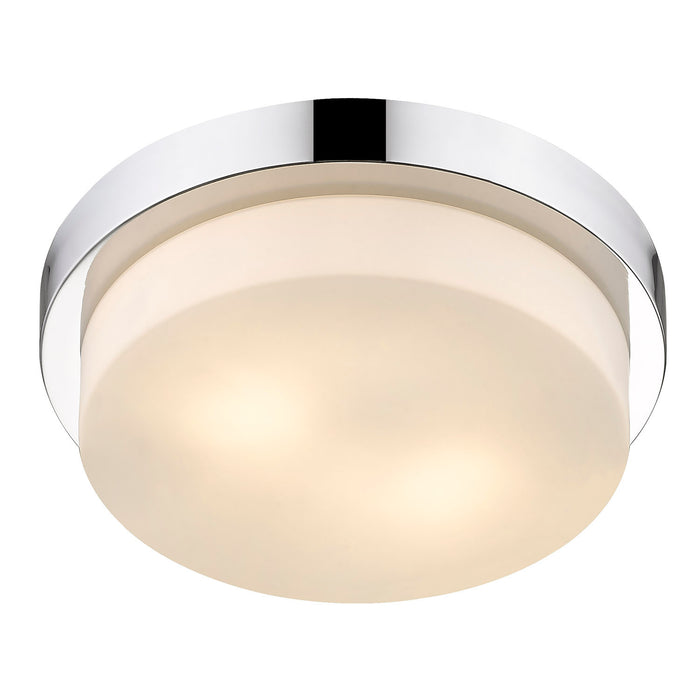 Golden - 1270-13 CH - Two Light Flush Mount - Morgon - Chrome