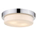 Golden - 1270-13 CH - Two Light Flush Mount - Morgon - Chrome