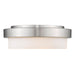 Golden - 1270-13 PW - Two Light Flush Mount - Morgon - Pewter