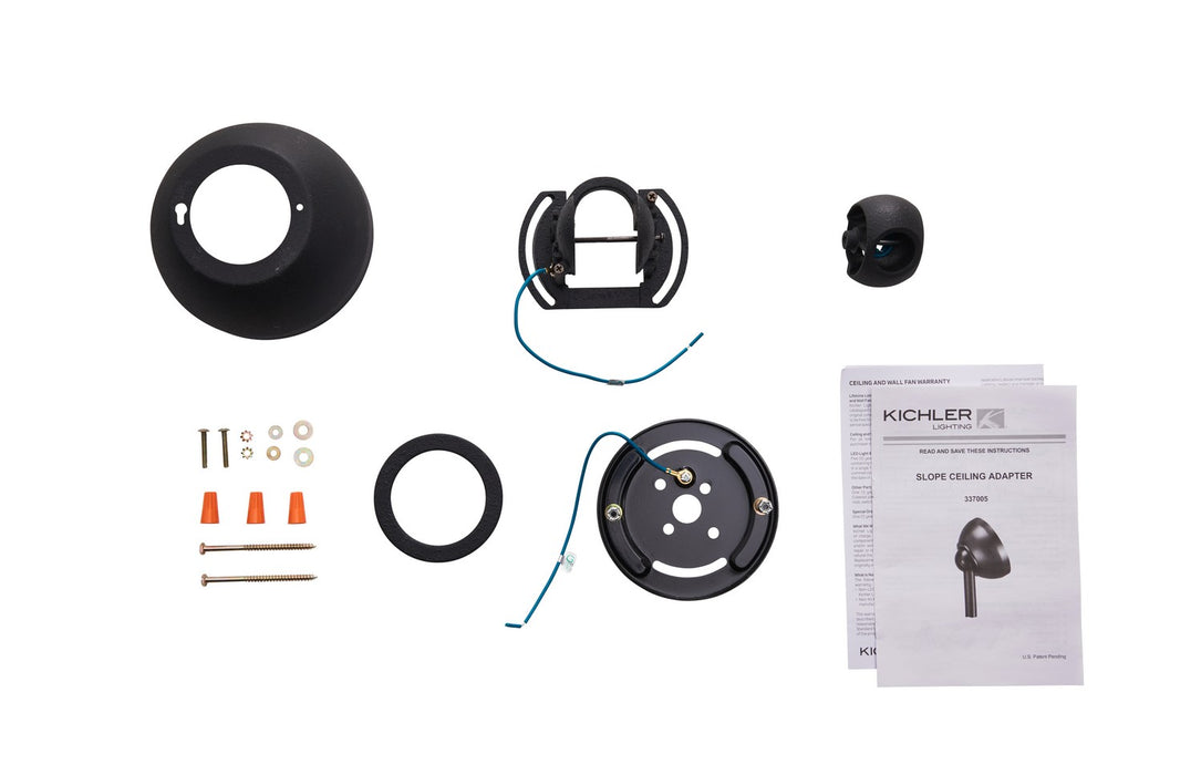 Kichler - 337005DBK - Slope Adapter - Accessory - Distressed Black