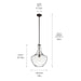 Kichler - 42046OZCS - One Light Pendant - Everly - Olde Bronze