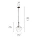 Kichler - 42141OZCLR - One Light Pendant - Everly - Olde Bronze