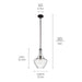 Kichler - 42141OZCS - One Light Pendant - Everly - Olde Bronze