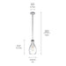 Kichler - 42456CHCLR - One Light Pendant - Everly - Chrome