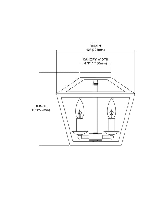 ELK Home - 31506/4 - Four Light Semi Flush Mount - Alanna - Oil Rubbed Bronze