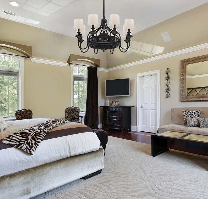 Savoy House - 35-328-FD-13 - Eight Light Fan D'lier - Brisa - English Bronze