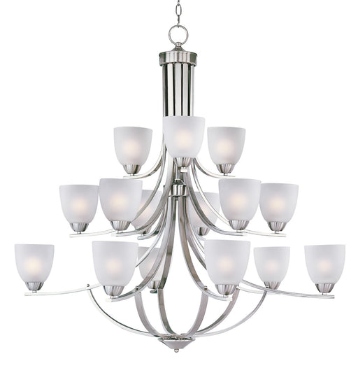 Maxim - 11228FTSN - 15 Light Chandelier - Axis - Satin Nickel