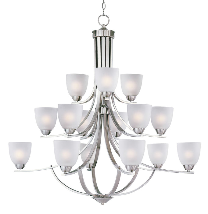 Maxim - 11228FTSN - 15 Light Chandelier - Axis - Satin Nickel