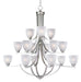Maxim - 11228FTSN - 15 Light Chandelier - Axis - Satin Nickel
