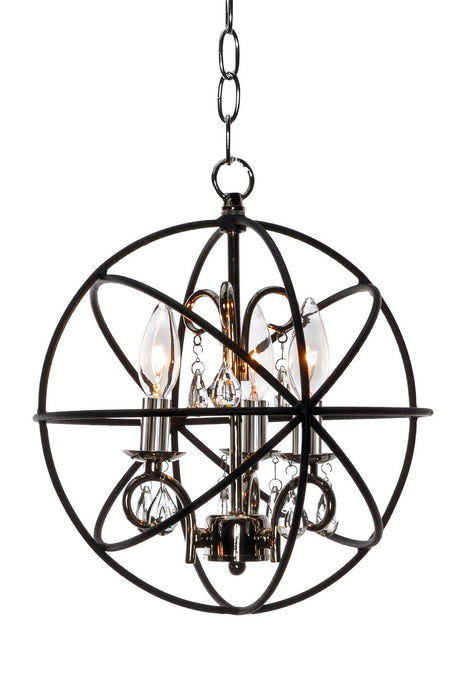 Maxim - 25140ARPN - Three Light Pendant - Orbit - Anthracite / Polished Nickel
