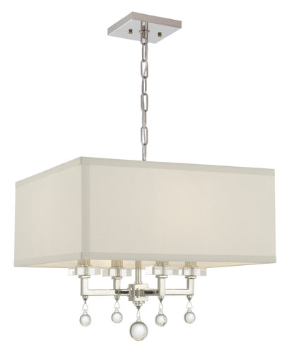 Paxton Four Light Chandelier Polished Nickel