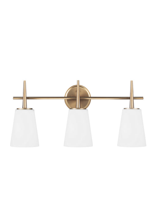 Generation Lighting - 4440403-848 - Three Light Wall / Bath - Driscoll - Satin Brass