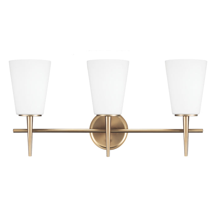 Generation Lighting - 4440403-848 - Three Light Wall / Bath - Driscoll - Satin Brass