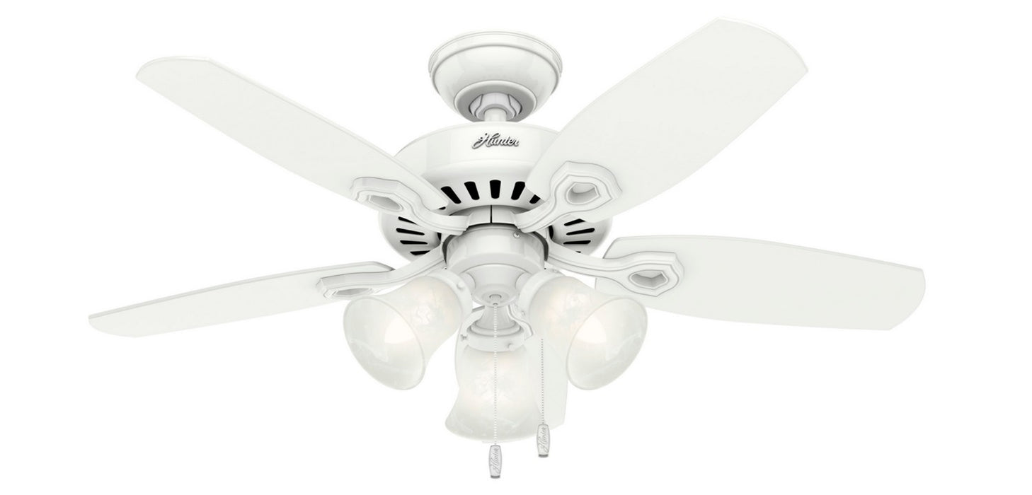 Hunter - 52105 - 42 InchesCeiling Fan - Builder - Snow White