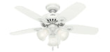 Hunter - 52105 - 42 InchesCeiling Fan - Builder - Snow White