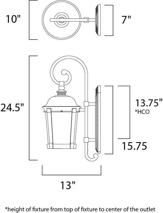 LED Outdoor Wall Sconce-Exterior-Maxim-Lighting Design Store