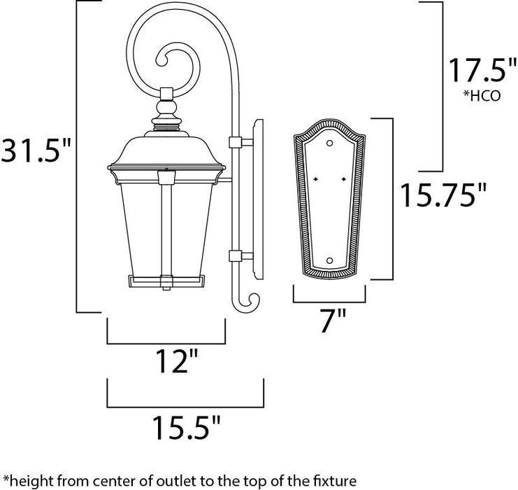 LED Outdoor Wall Sconce-Exterior-Maxim-Lighting Design Store