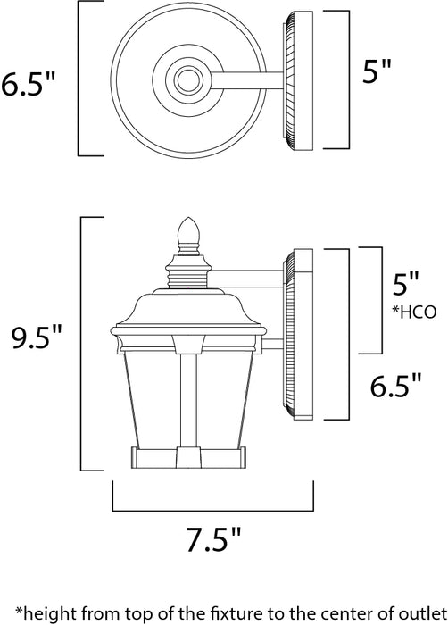 LED Outdoor Wall Sconce-Exterior-Maxim-Lighting Design Store