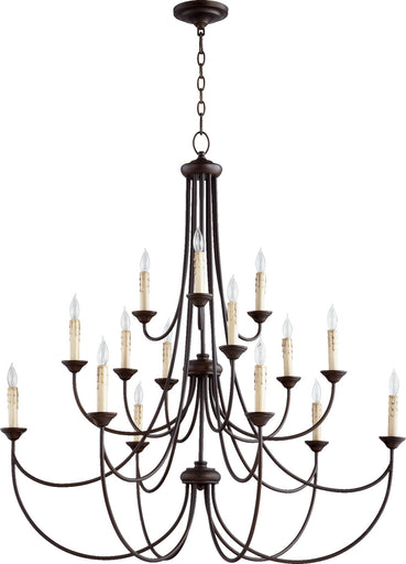 Brooks 15 Light Chandelier Oiled Bronze