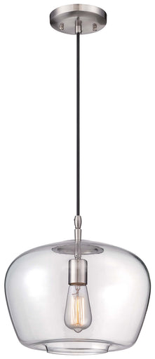One Light Mini Pendant Brushed Nickel
