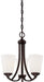 Minka-Lavery - 4963-284 - Three Light Mini Chandelier - Overland Park - Vintage Bronze