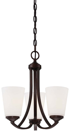 Overland Park Three Light Mini Chandelier Vintage Bronze