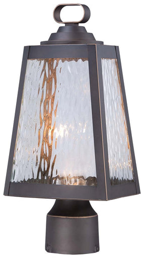 Talera LED Outdoor Post Mount Oil Rubbed Bronze w/Gold Highlights