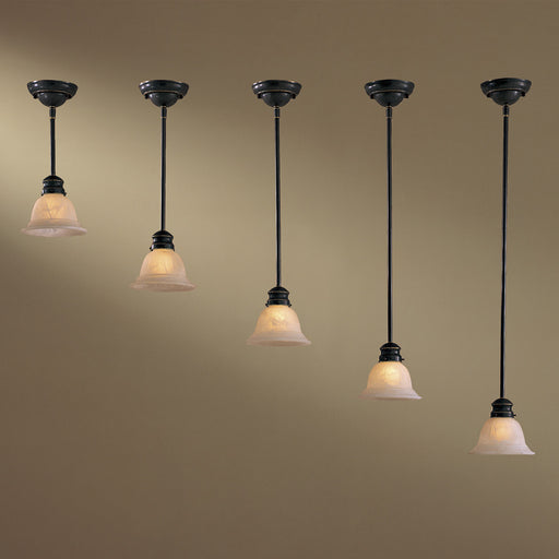 Rods 12' Rod Drop Pendant Restoration Bronze