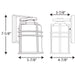 Progress Lighting - P6062-31 - One Light Wall Lantern - Format - Black