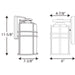 Progress Lighting - P6063-31 - One Light Wall Lantern - Format - Black