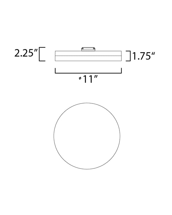 Illuminaire II LED Flush Mount-Utility-Maxim-Lighting Design Store