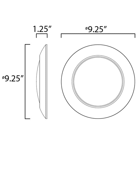 Diverse LED Flush Mount-Flush Mounts-Maxim-Lighting Design Store