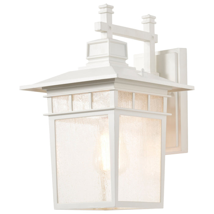 Nuvo Lighting - 60-4957 - One Light Wall Lantern - Cove Neck - White / Clear Seeded