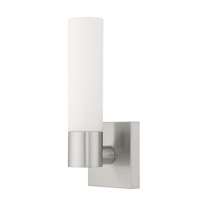 Livex Lighting - 10101-91 - One Light Wall Sconce - Aero - Brushed Nickel