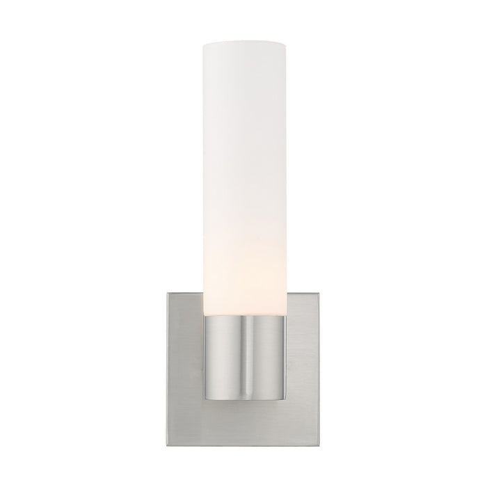Livex Lighting - 10101-91 - One Light Wall Sconce - Aero - Brushed Nickel