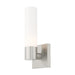 Livex Lighting - 10101-91 - One Light Wall Sconce - Aero - Brushed Nickel