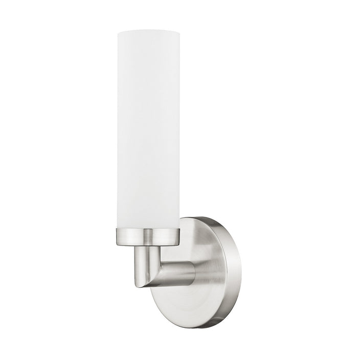 Livex Lighting - 10103-91 - One Light Wall Sconce - Aero - Brushed Nickel